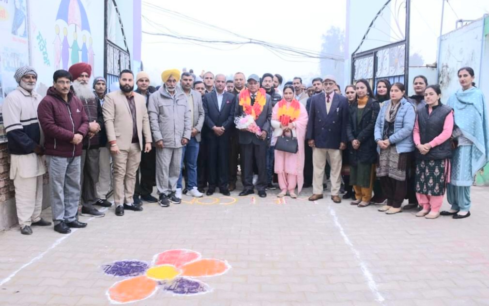 Master Gurmel Chand retired from Government Senior Secondary School Saroa after 28 years of service
